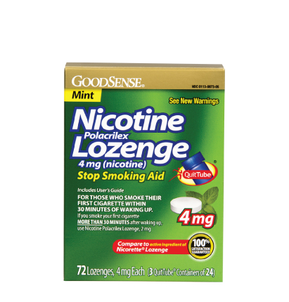 NICOTINE LOZENGE 4MG 72/BX