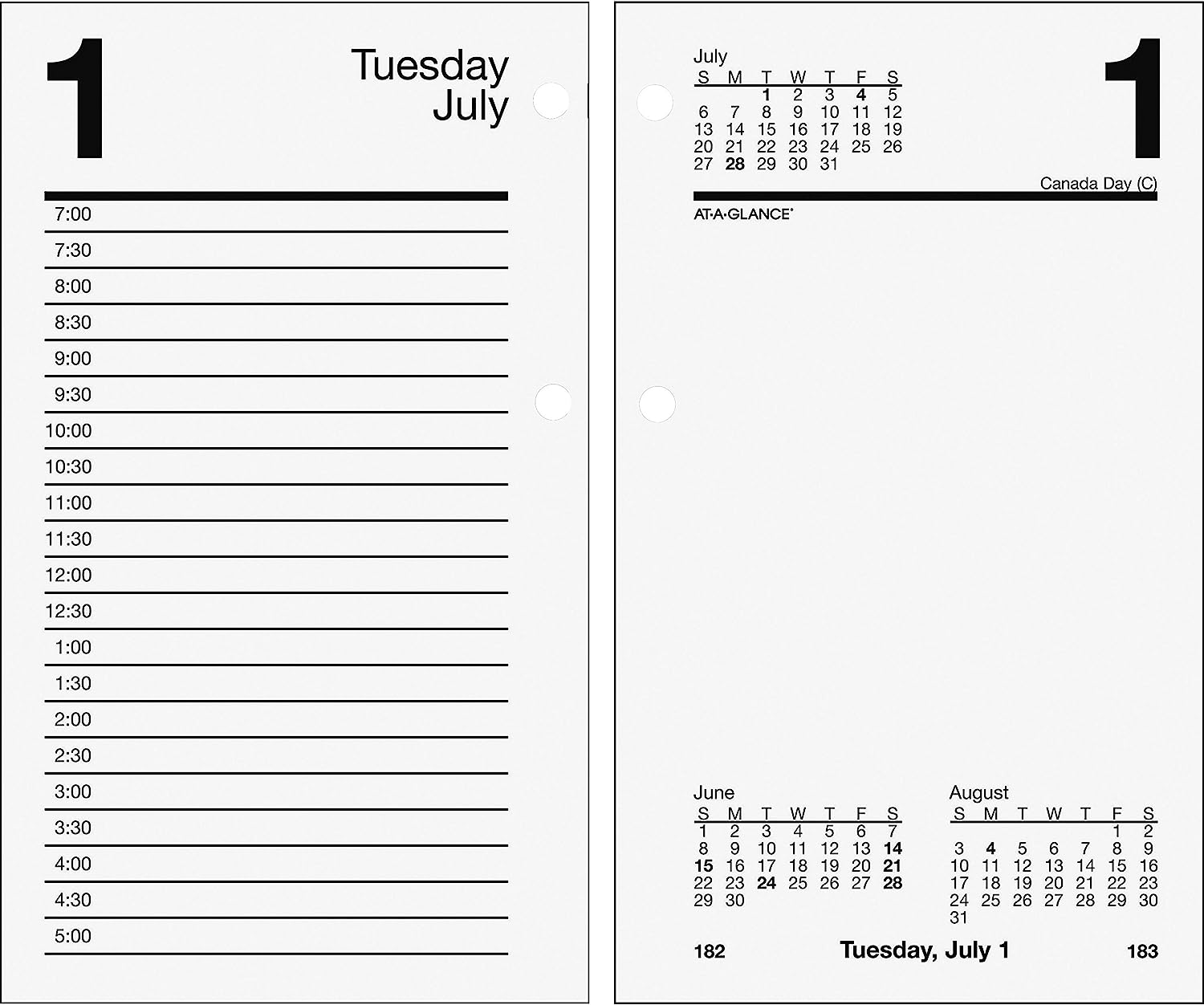 DESK CALENDAR REFILL 3.5X6