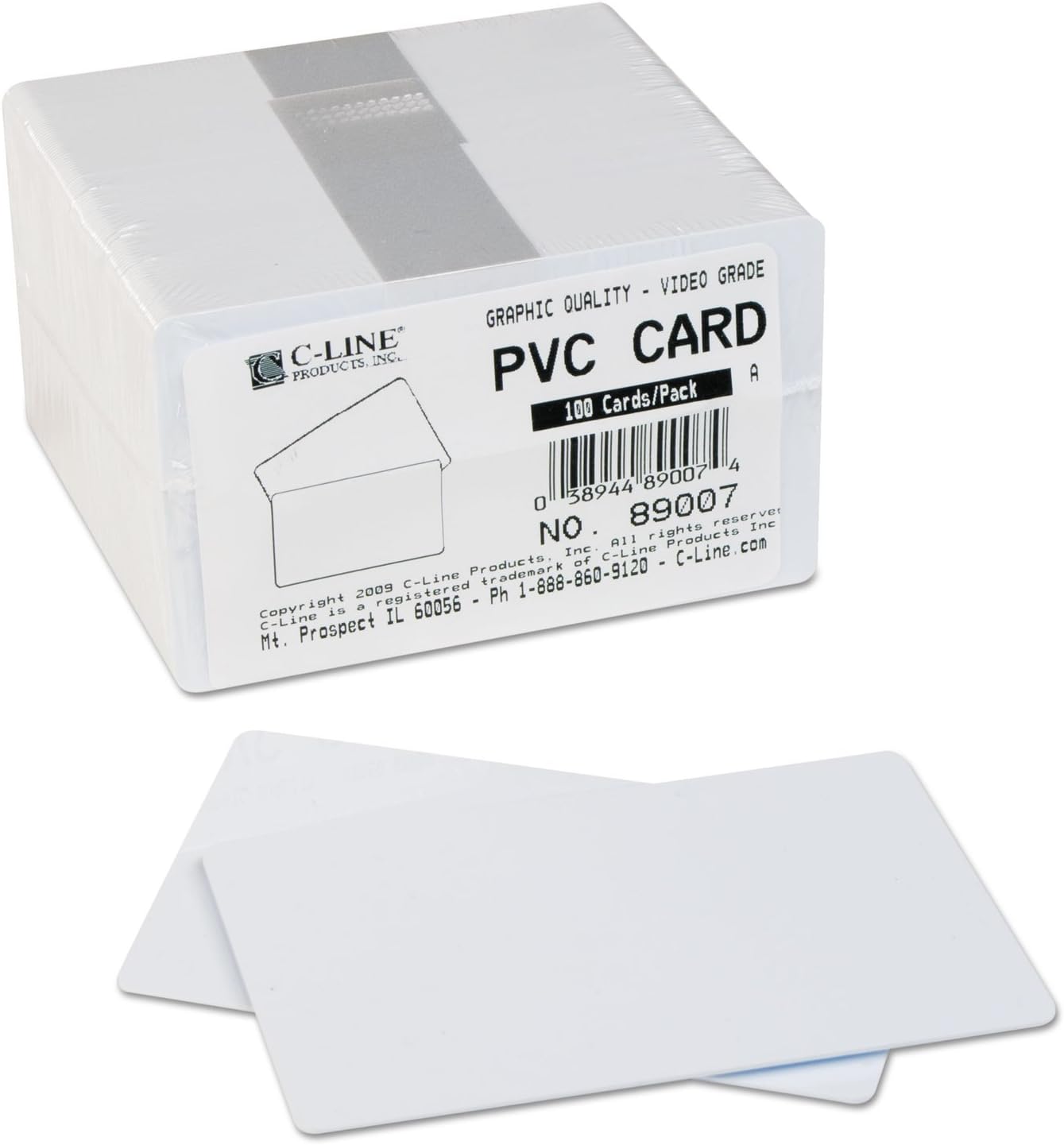 BLANK ID CARD WHITE PVC 100/PK