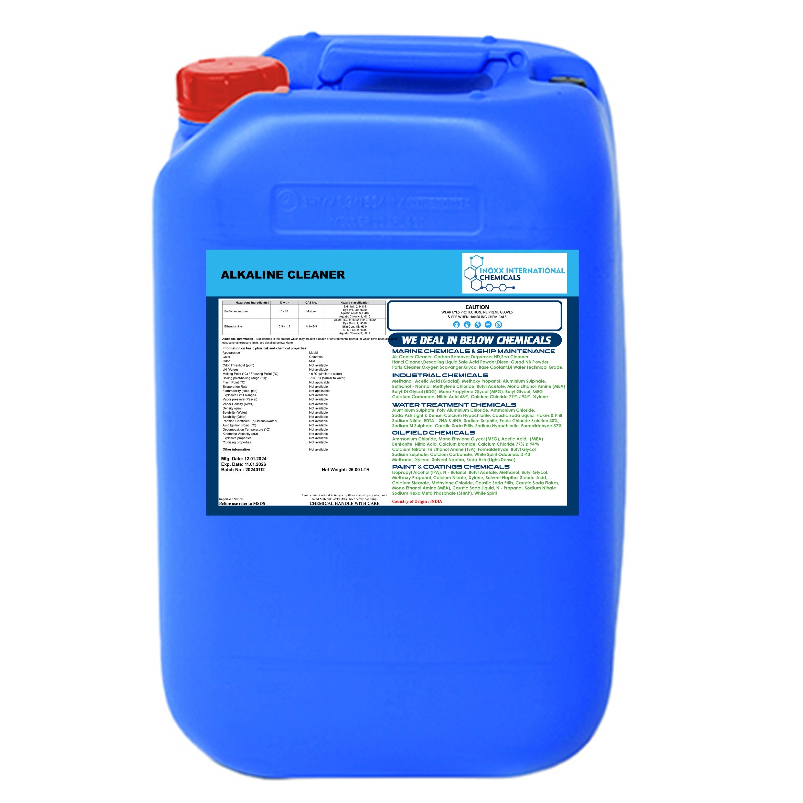 GLASS CLEANER ALKALINE 1GAL