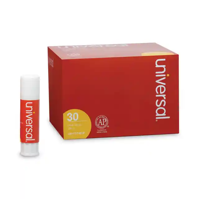 GLUE STICK 0.26OZ CLEAR 30/PK