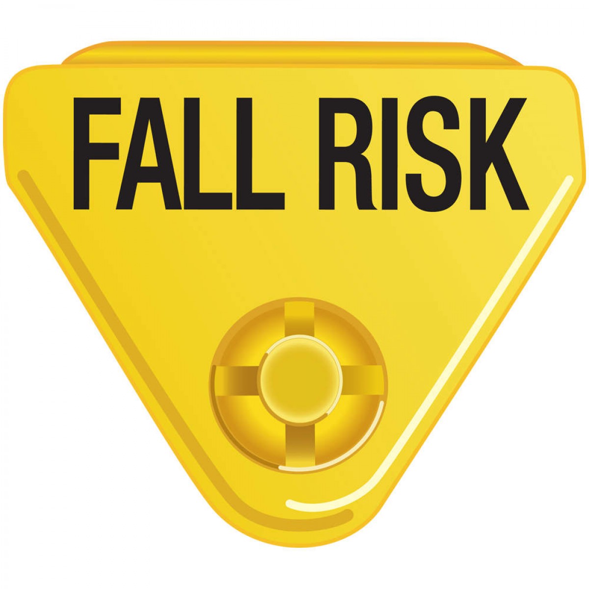 ALERT CLASP "FALL RISK" YELLOW