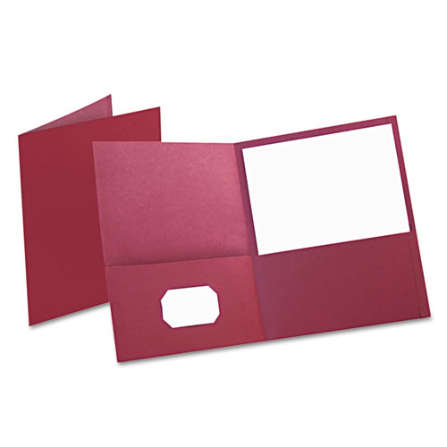 FOLDER TWIN-POCKET LEATH GRAIN